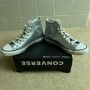Converse All Star Metallic Silver High-Tops